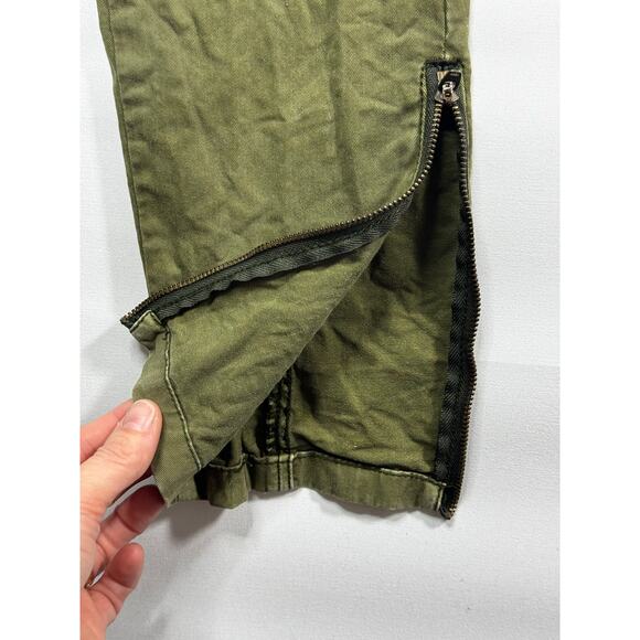 Pilcro & The Letterpress Women's No.4 Green Ankle Zip Skinny Pants - Size 31x27 - Picture 2 of 5